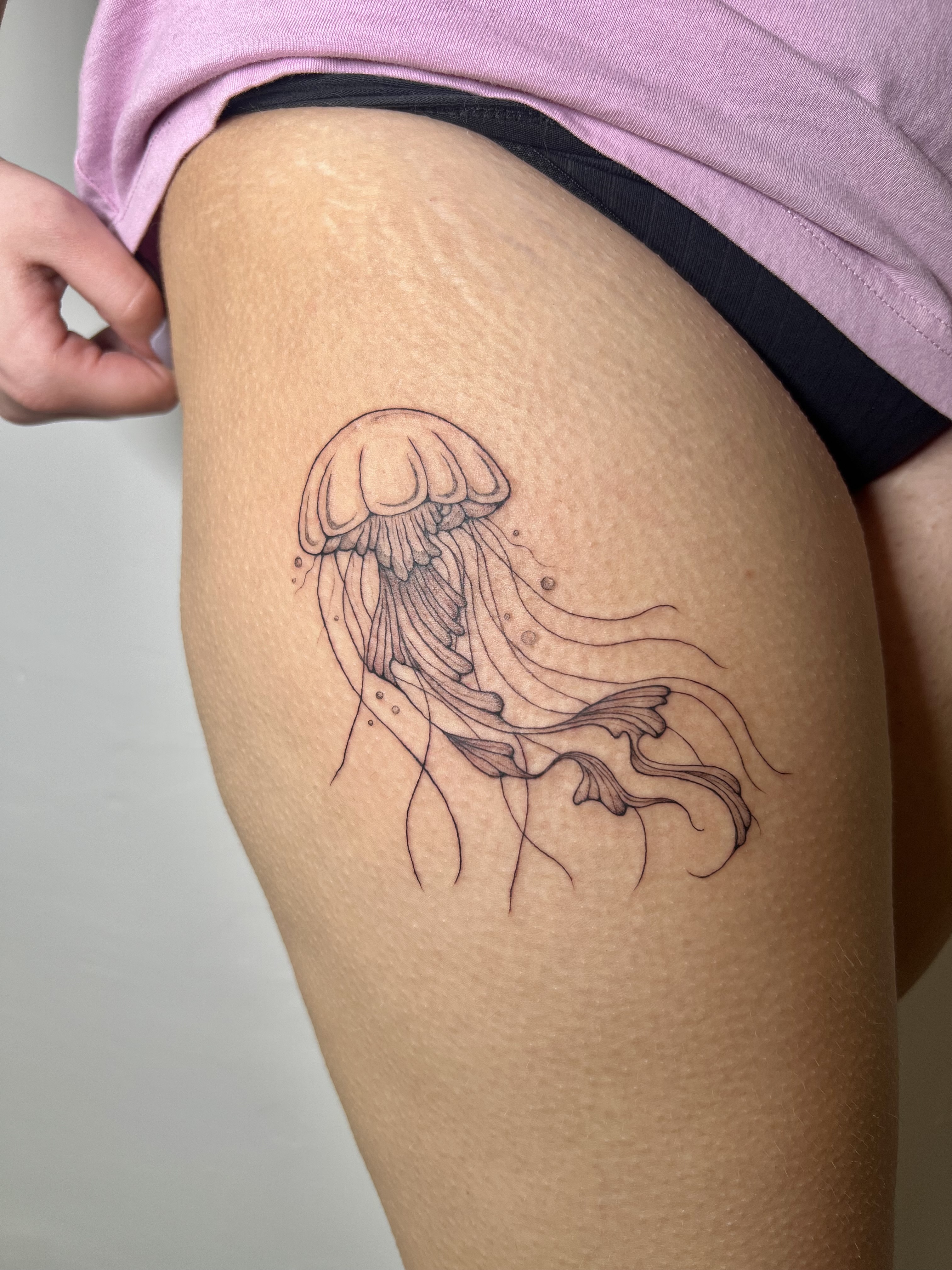 Ukázka tetování – stínované detaily (peti.ink, Chomutov)