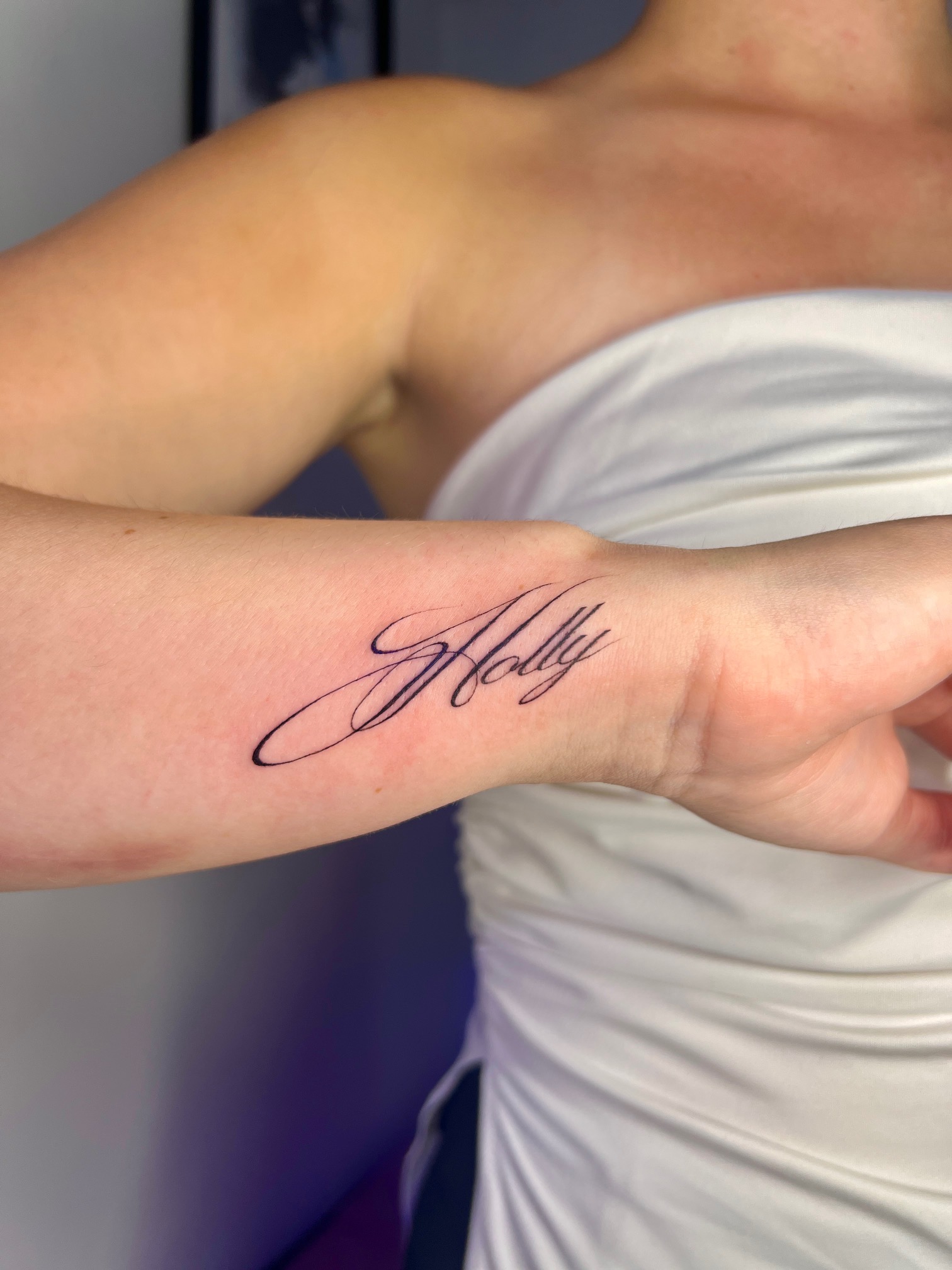 Ukázka tetování – fine line motiv (peti.ink, Chomutov)