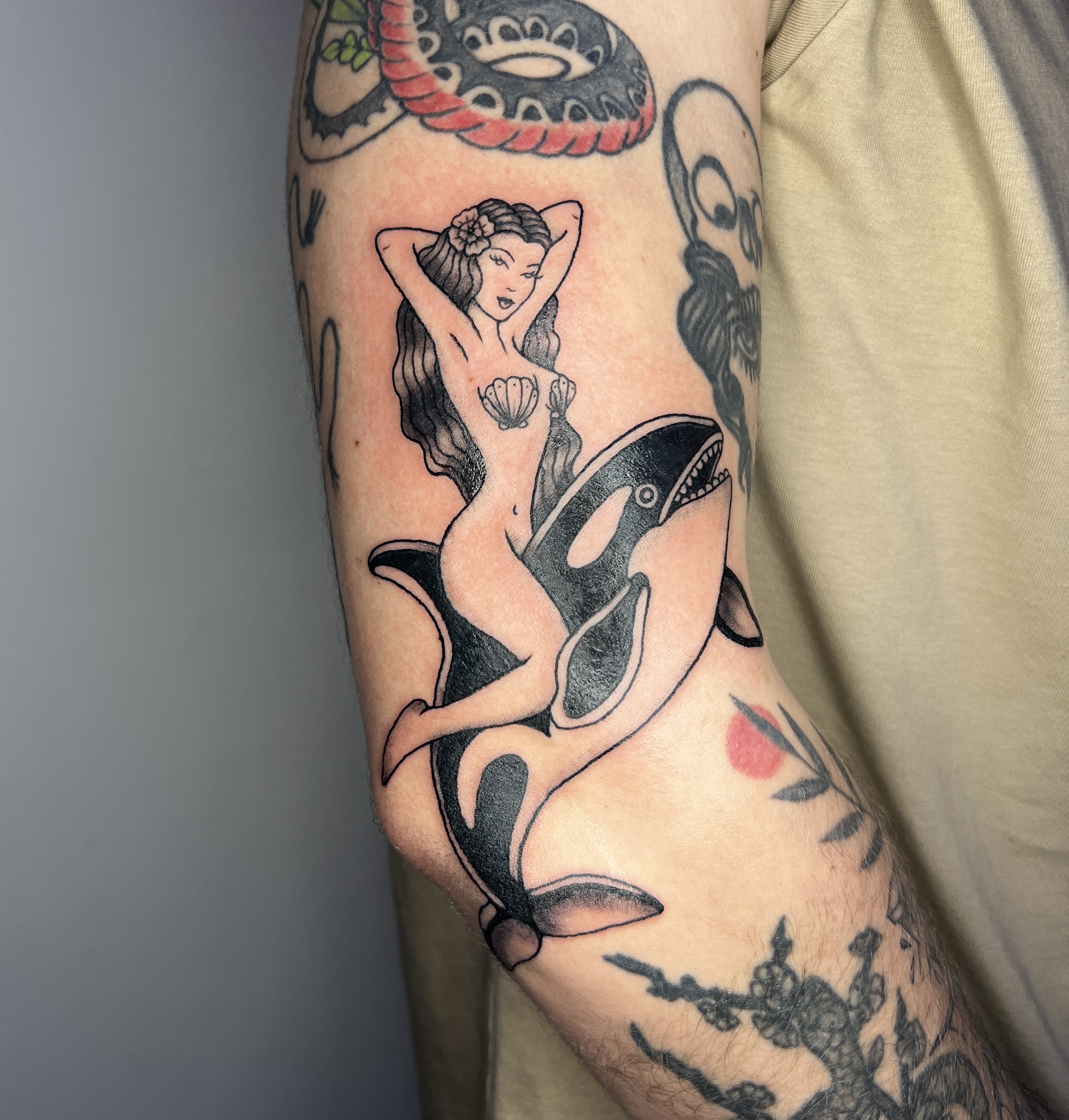 Ukázka tetování – jemné linky (peti.ink, Chomutov)